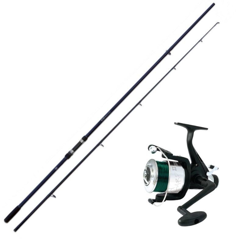 Combo Crap Lineaeffe Lanseta XTR Carp MT, 3.60m, 3.00lbs, 2buc + Mulineta Vigor Free Carp 6000