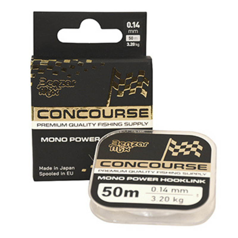 Fir Monofilament Benzar Concourse Mono Power Hooklink, 50m (Diametru fir: 0.20 mm)