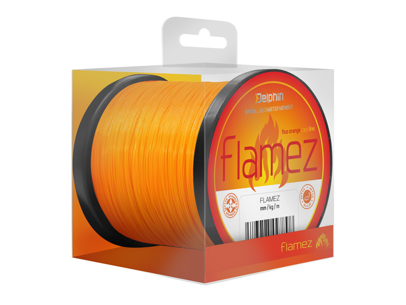 Fir Monofilament Delphin Flamez, Portocaliu, 600m (Diametru fir: 0.35 mm)