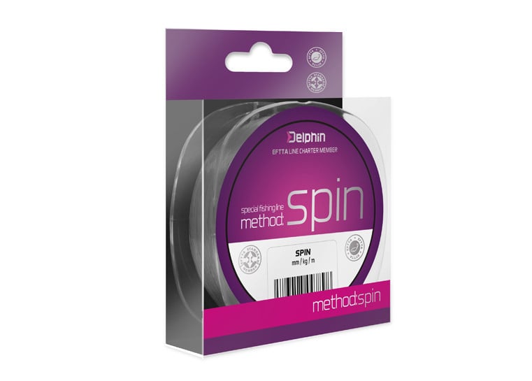 Fir Monofilament Delphin Method Spin, Gri, 200m (Diametru fir: 0.14 mm)