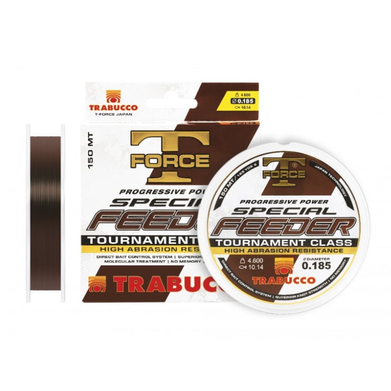 Fir Monofilament Trabucco T-Force Special Feeder, Dark Brown, 150m (Diametru fir: 0.18 mm)