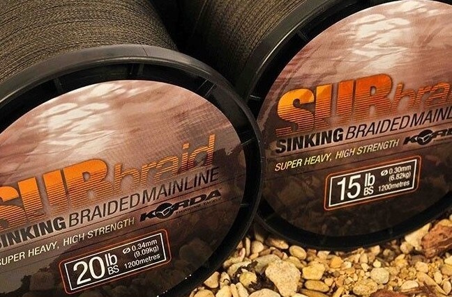 Fir Textil Korda SUBbraid Sinking Braid Mainline, 450m (Diametru fir: 0.30 mm) - 1 | YEO
