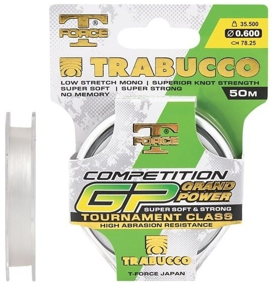 Fir Trabucco T-Force Competition GP, Transparent, 50m (Diametru fir: 0.08 mm)