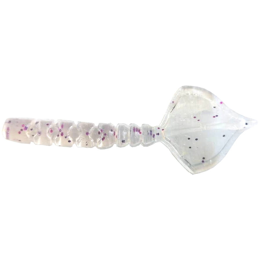 Grub Mustad Aji Finesse Hila, 4.3cm, Clear Purple Glitter, 12buc/plic