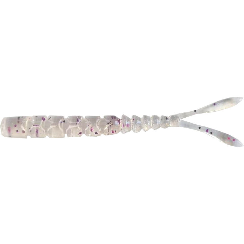 Grub Mustad Aji Split Tail, 5cm, Clear Purple Glitter, 12buc/plic