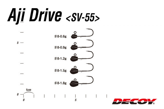 Jig Decoy Sv-55 Aji Drive, Nr.8 (Greutate jig: 0.6 g) - 3 | YEO