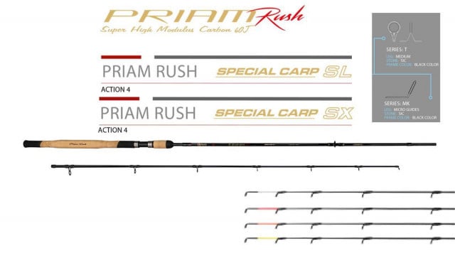 Lanseta feeder Colmic Priam Rush Special Carp SX, 3.6m, 2+3 tronsoane - 1 | YEO