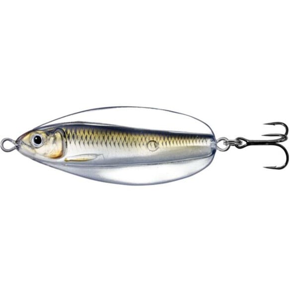 Lingurita oscilanta Livetarget Erratic Shiner, culoare Silver-Bronze, 7cm, 21g