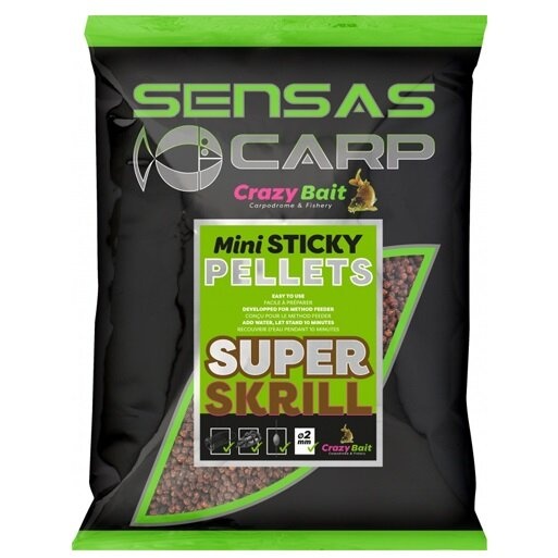 Micropelete Sensas Mini Sticky Carp, 700g (Aroma: Spicy Crazy) - 1 | YEO