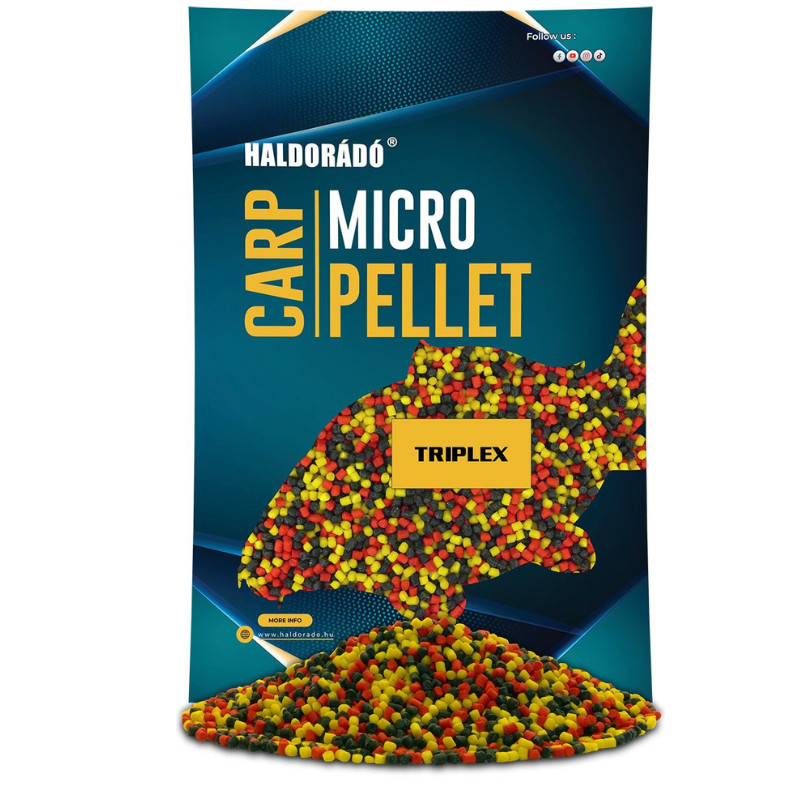 Pelete Haldorado Carp Micro Pellet, 600g (Aroma: Ananas Dulce)