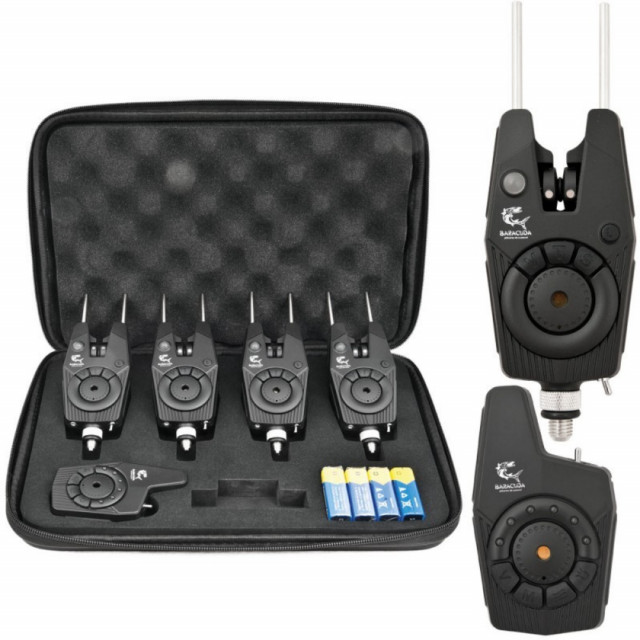 Set 4 avertizoare RF1688 Baracuda cu receptor wireless