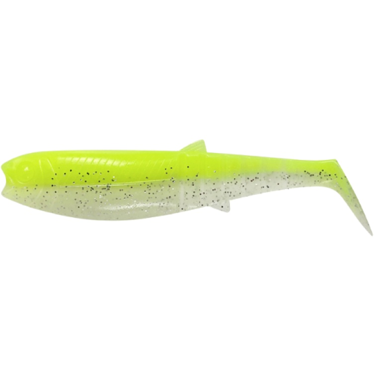 Shad Savage Gear Cannibal Shad, Flou Yellow Glow, 6.8cm, 3g, 5buc