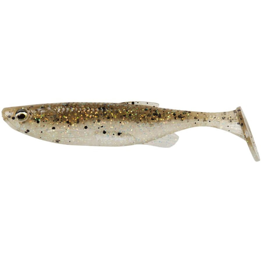 Shad Savage Gear Fat Minnow T-Tail, culoare Holo Baitfish, 13cm, 5buc/plic