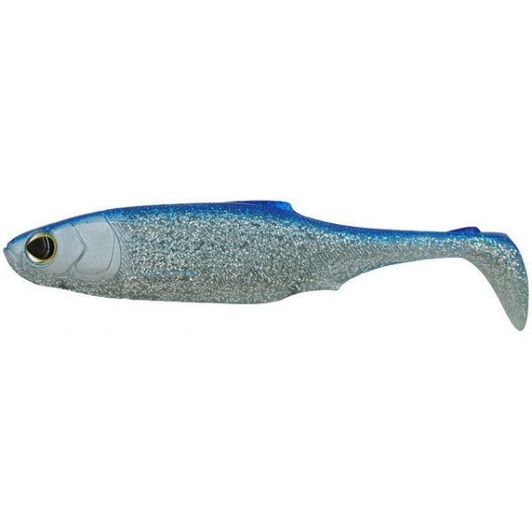 Shad Submission Blue Chrome 10cm, 4buc/plic Biwaa