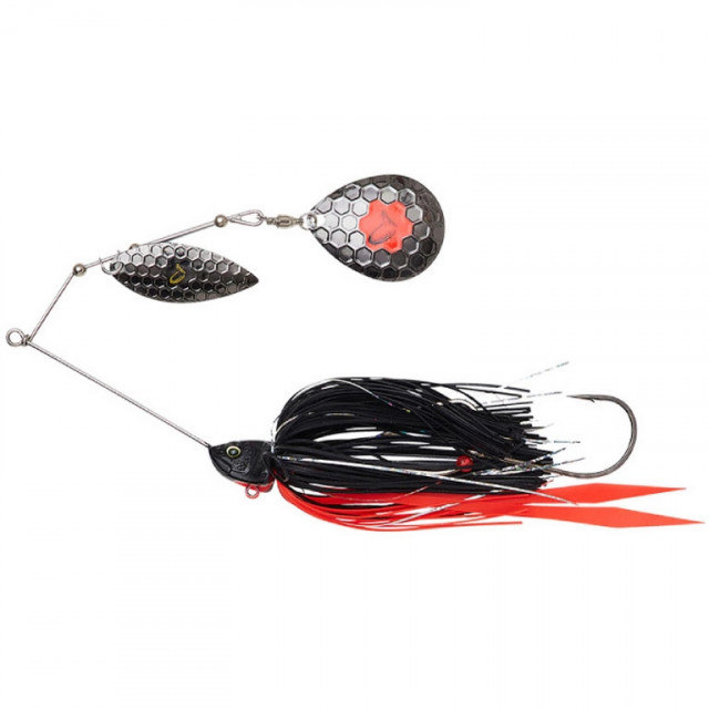 Spinnerbait Savage Gear Da Bush, Sinking, Red\'N Black, 14cm, 21g