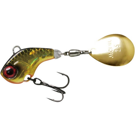 Spinnertail Jackall Deracoup, HL Gold Black, 21g