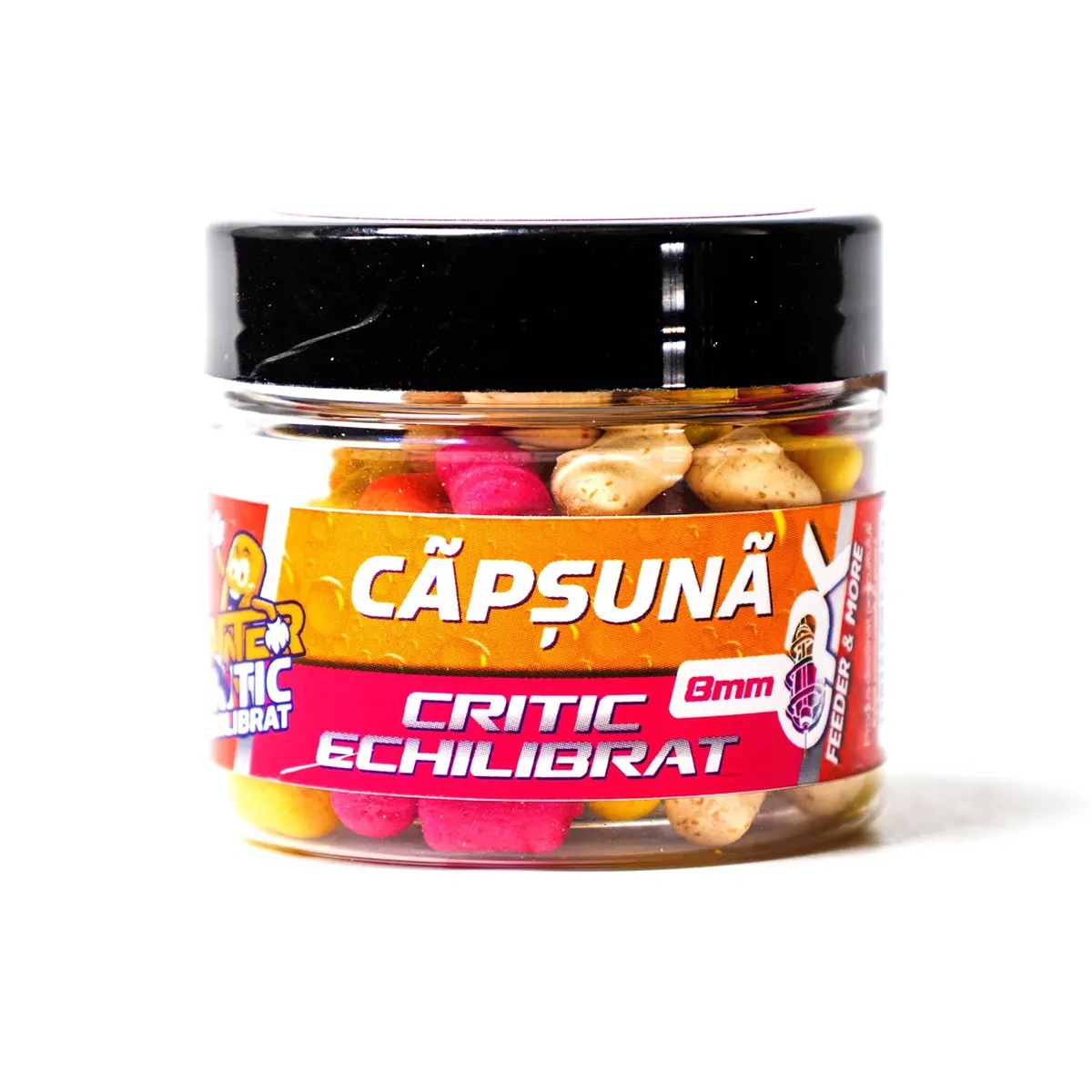 Boilies de Carlig Dumbells Critic Echilibrate CPK Feeder, 8mm, 25g (Aroma: Ciocolata & Portocala) - 1 | YEO