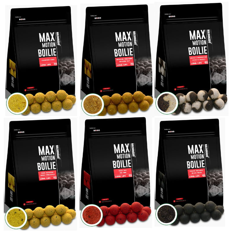 Boilies Haldorado Max Motion Boilie Long Life, 20mm, 800g (Aroma: Ficat Rosu Condimentat) - 1 | YEO