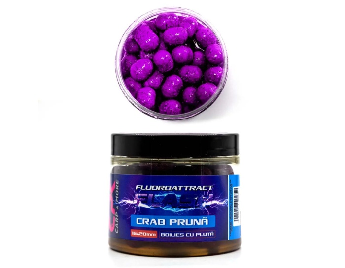 Boilies Tare de Cârlig CPK Fluoroattract, 16/20mm, 120g (Aroma: Atract + Capsuna)