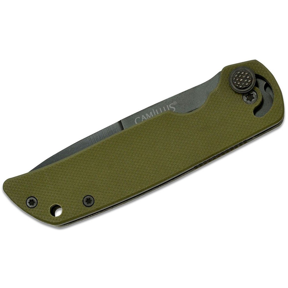 Briceag Camillus Cuda Mini 6.75 Folding Knife, Drab Green - 2 | YEO