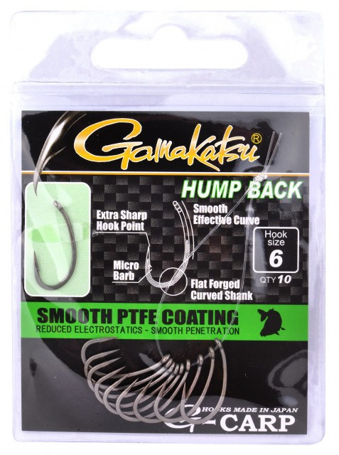 Carlige Gamakatsu G-Carp Hump Back 10 buc/plic (Marime Carlige: Nr. 6)