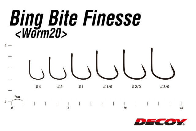 Carlige Offset Decoy Worm 20 Big Bite Finesse (Marime Carlige: Nr. 2) - 3 | YEO