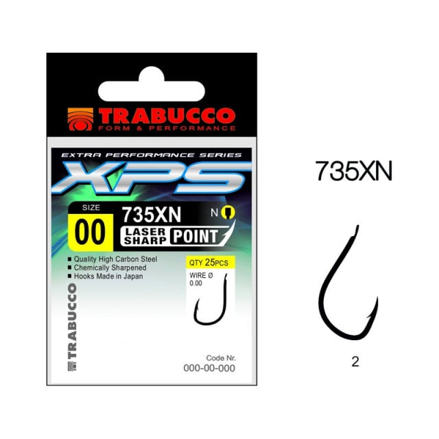 Carlige Trabucco XPS 735XN, 25 buc (Marime Carlige: Nr. 6) - 1 | YEO