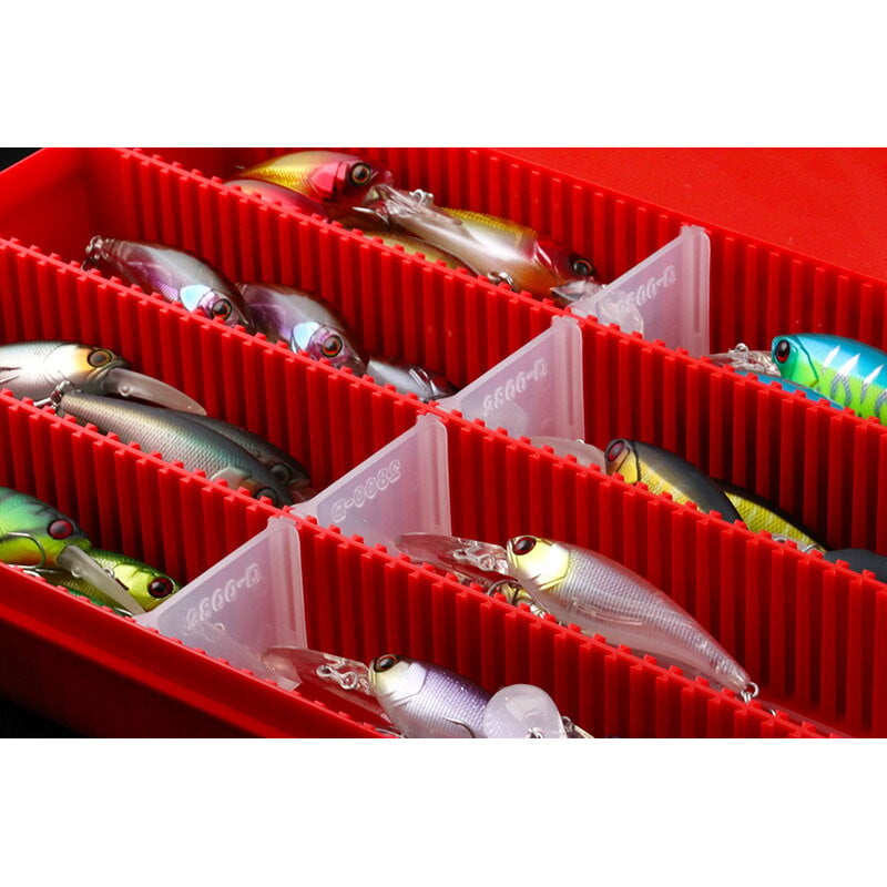 Cutie pentru Naluci Jackall 3000D Tackle L, Culoare Clear Red, 30x20.6x3.9cm - 2 | YEO