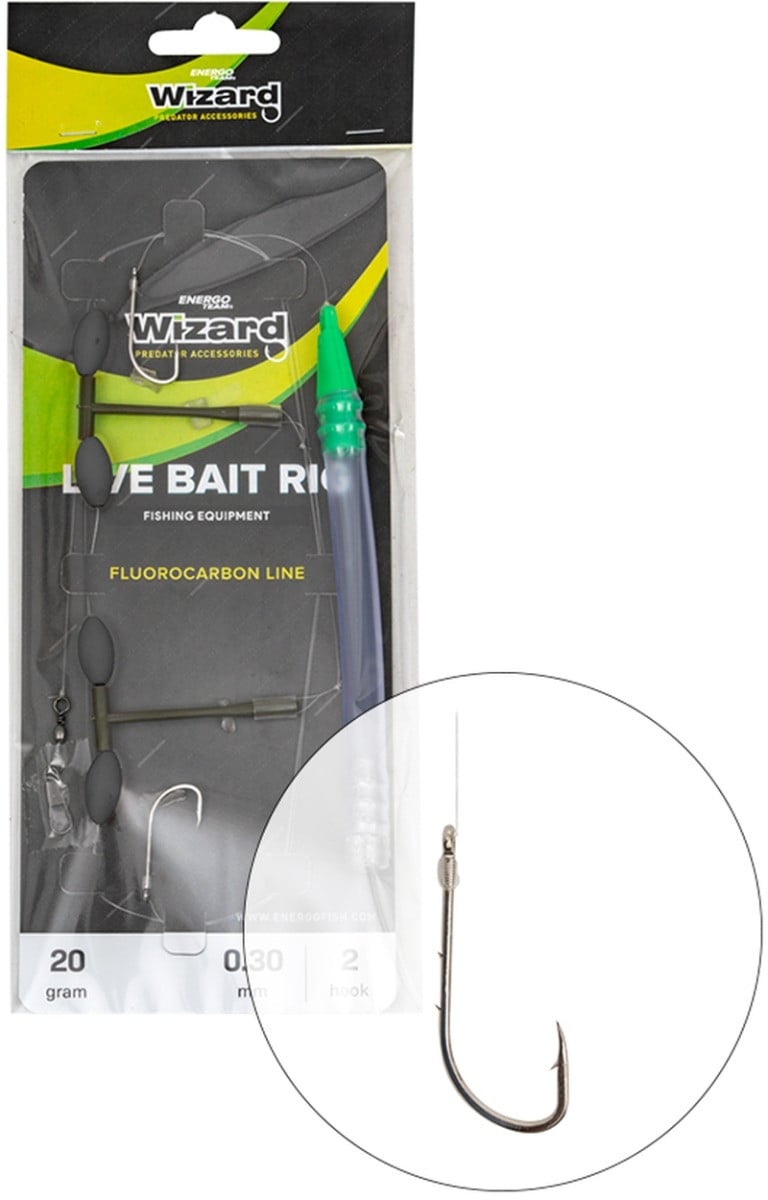 Monturi Energo Team Wizard Live Bait Rig Medium