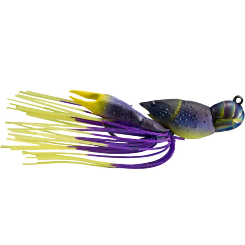 Naluca Livetarget Hollow Crawfish Jig, culoare Junebug-Chart, 4.5cm, 14g