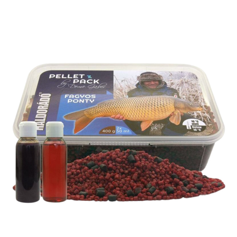 Pelete Haldorado Pellet Pack By Dome Gabor - Crap Inghetat 400g