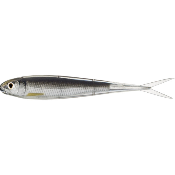 Shad Livetarget Minnow Soft Jerkbait, culoare Silver-Smoke, 11.5cm, 4buc