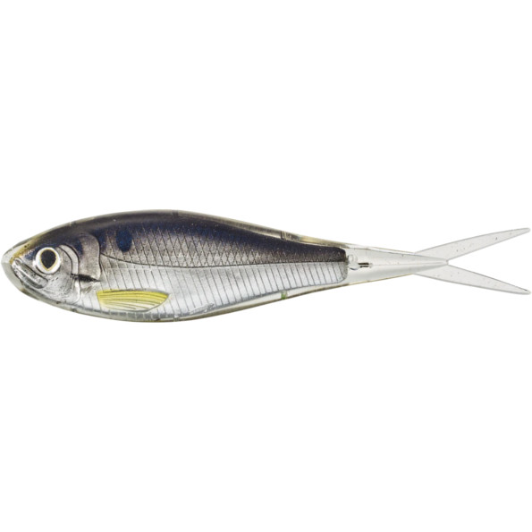 Shad Livetarget Soft Jerkbait, culoare Silver-Smoke, 11cm, 4buc