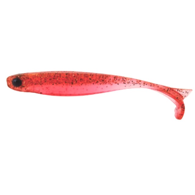 Shad Mustad Mezashi Minnow, Transparent Red, 8.8cm, 6 buc