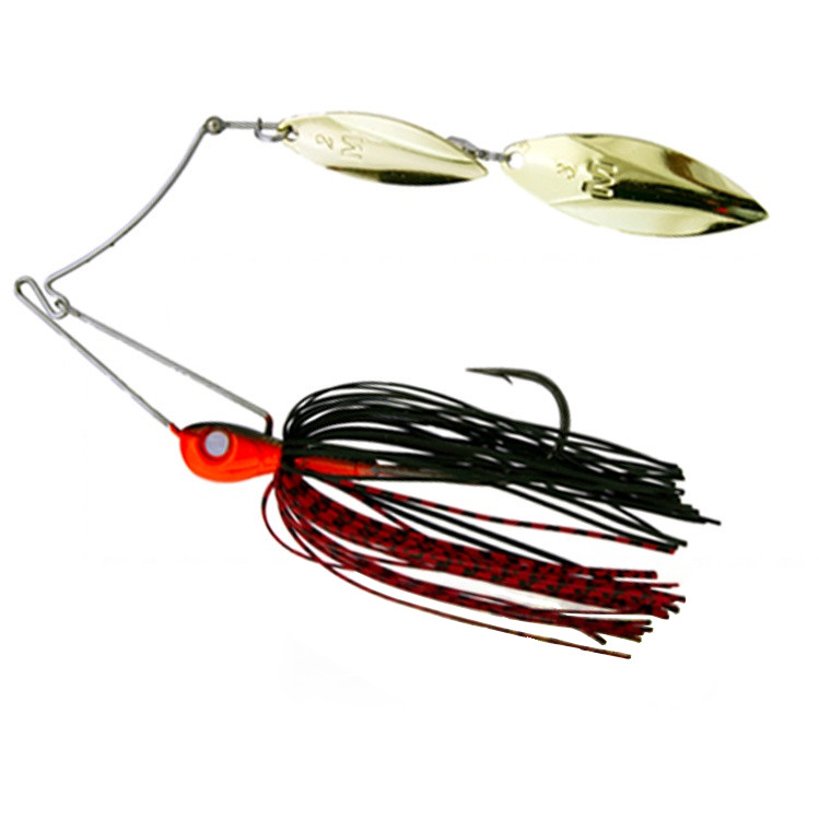 Spinnerbait Mustad Arm Lock, 7g, Black-Orange