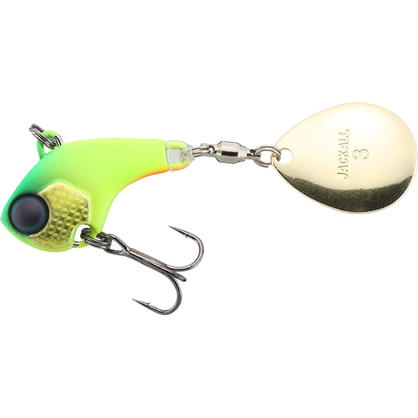 Spinnertail Jackall Deracoup Spinner, Dera Chartreuse, 7g