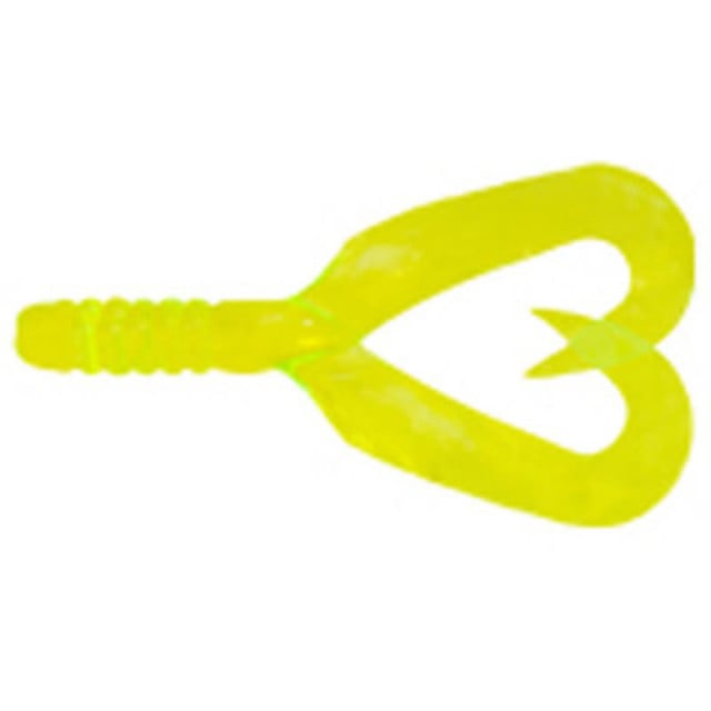 Twister Mann\'s Twintail, Fluo Chartreuse, 4cm, 8buc