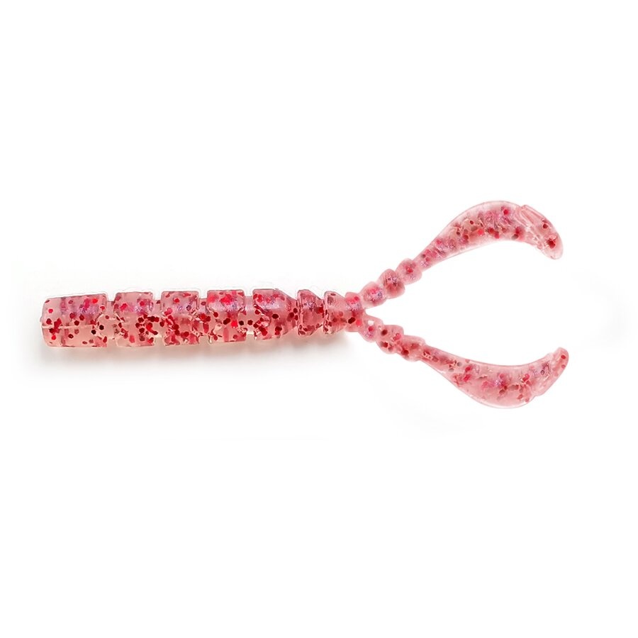 Twister Mustad Aji Chiki, Clear Red Glitter, 4.3cm, 13buc/plic