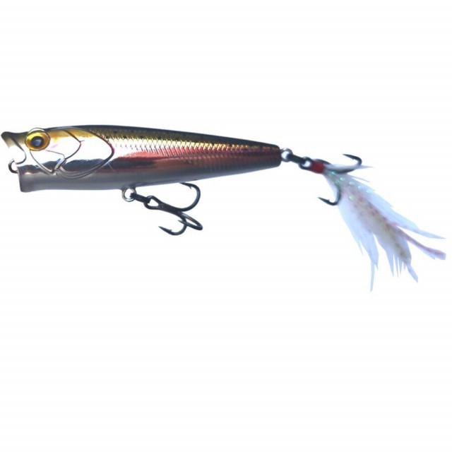 Vobler Mustad Burpy Popper, Rainbow, 6.5cm, 6.3g