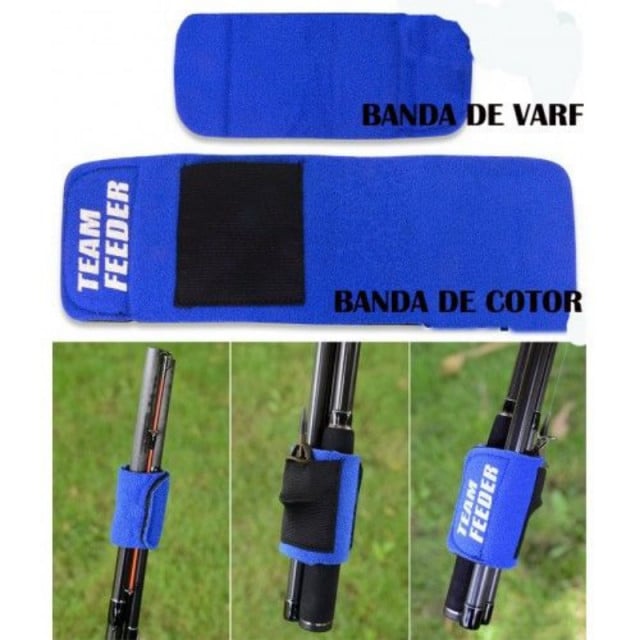 Banda neopren cu scai By Dome Team Feeder, 2 buc