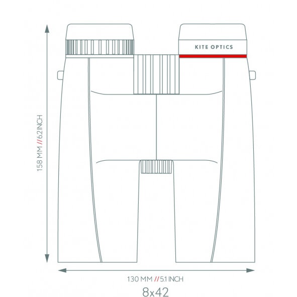 Binoclu Kite Optics Ursus, 8x42, Black - 2 | YEO