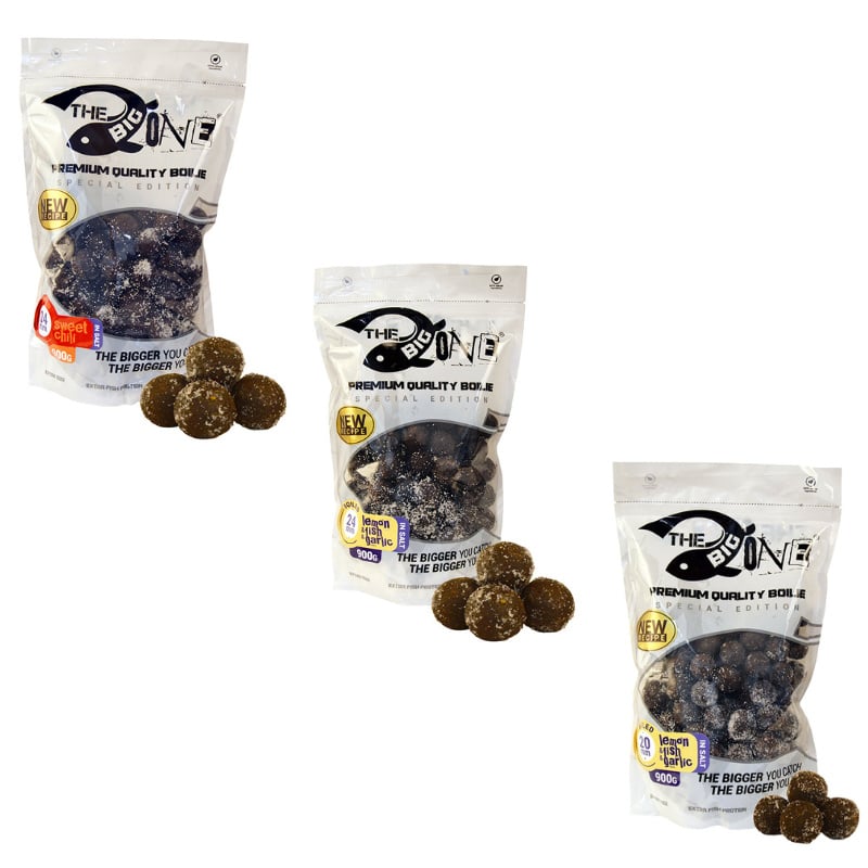 Boilies Sarat The Big One Boilie in Salt, 24mm, 900g (Aroma: Lemon&Fish&Garlic) - 1 | YEO