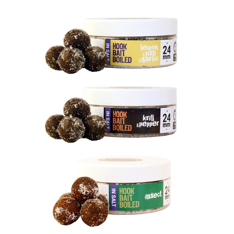 Boilies Solubil De Carlig Sarat The One Hook Bait In Salt, 24mm, 130g (Aroma: Lemon&Fish&Garlic) - 1 | YEO