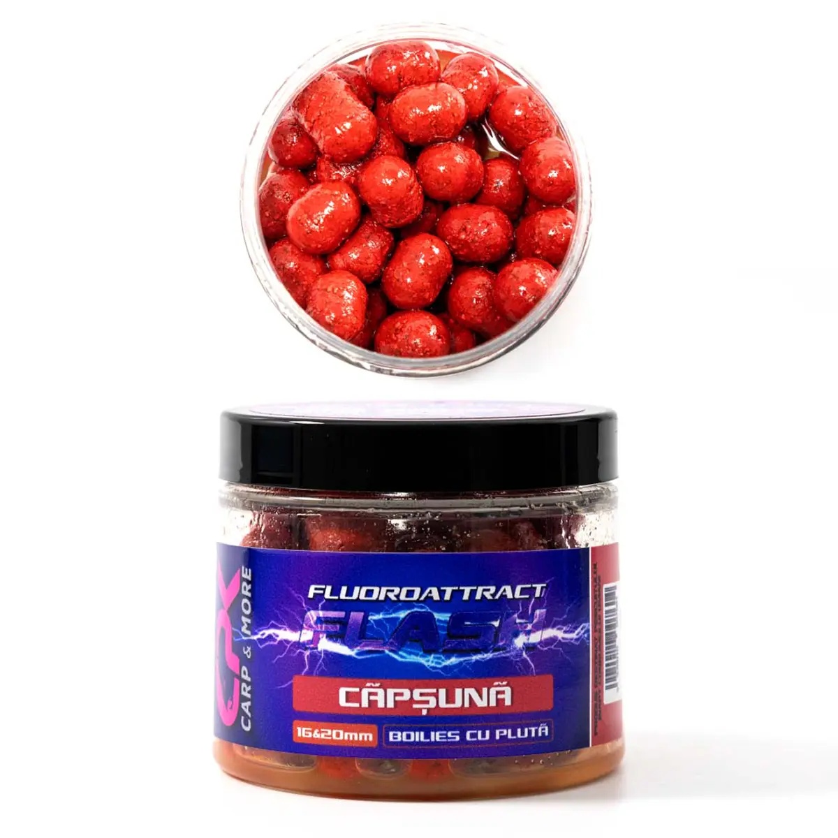 Boilies Tare de Cârlig CPK Fluoroattract, 16/20mm, 120g (Aroma: Atract + Crab&Pruna) - 2 | YEO