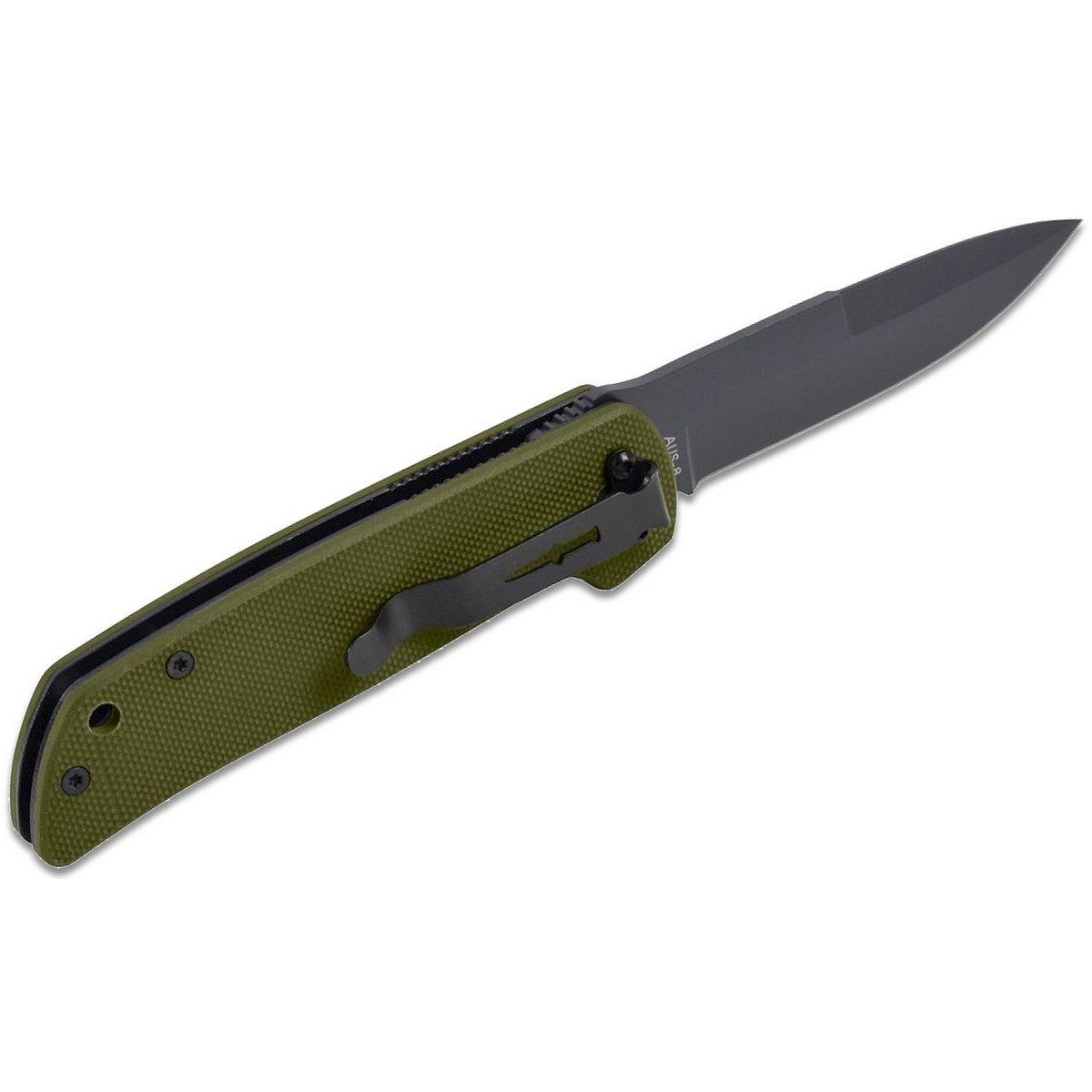 Briceag Camillus Cuda Mini 6.75 Folding Knife, Drab Green - 3 | YEO