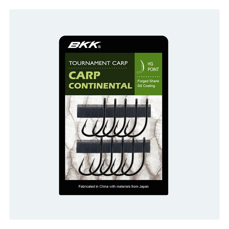 Carlige BKK Carp Continental, 10 Buc/plic (Marime Carlige: Nr. 10) - 1 | YEO