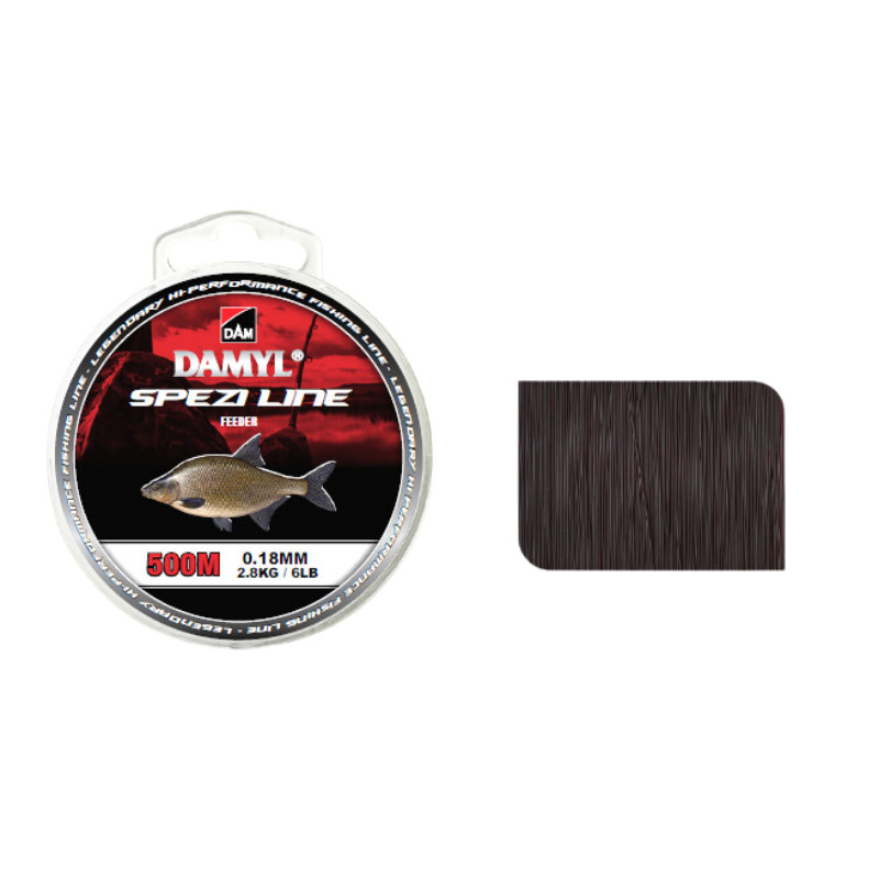 Fir Dam Spezi Line Feeder, 500m, Dark Brown (Diametru fir: 0.20 mm)