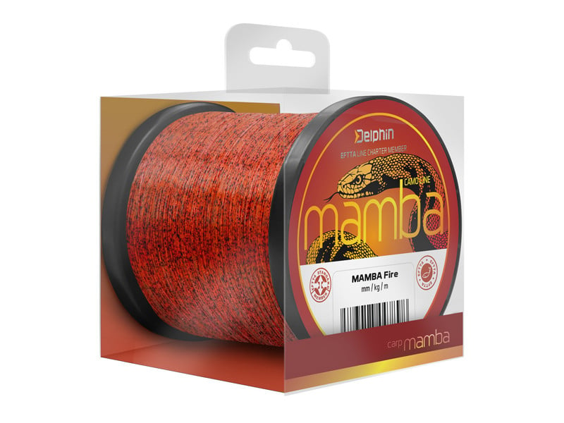 Fir Monofilament Delphin Mamba Carp, Camo Fire, 300m (Diametru fir: 0.32 mm)