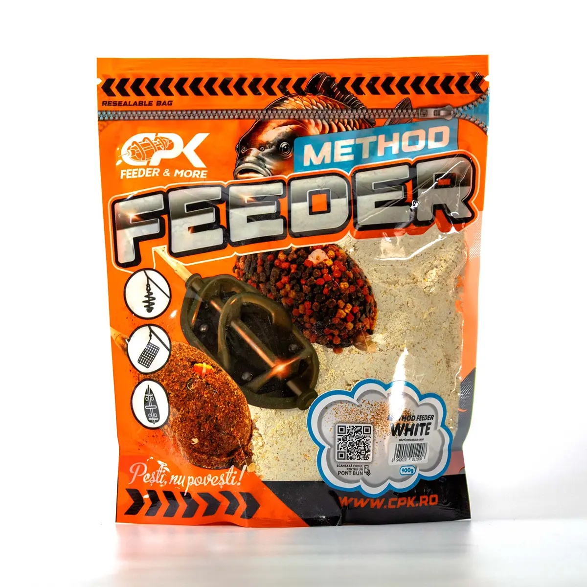 Groundbait CPK Method Feeder, 900g (Aroma: Faina de Peste & Pelete Macinate Green NButyric) - 3 | YEO