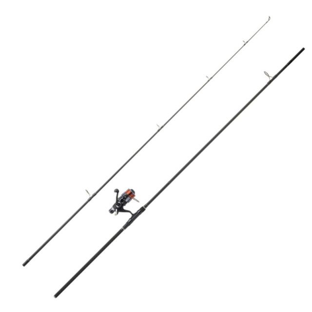 Kit Daiwa lanseta D-Carp 3.60m, 3lbs cu mulineta si fir